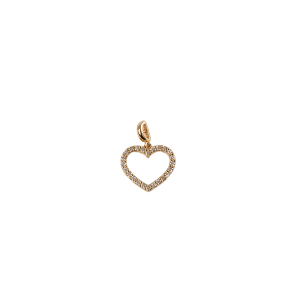 Hollow heart pendant